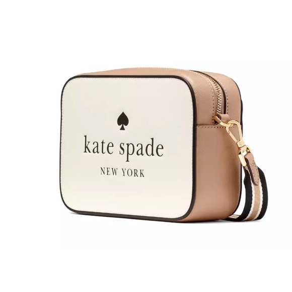 New Kate Spade Oh Snap Colorblock Mini Camera Bag Toasted Hazelnut Multi - Picture 2 of 7